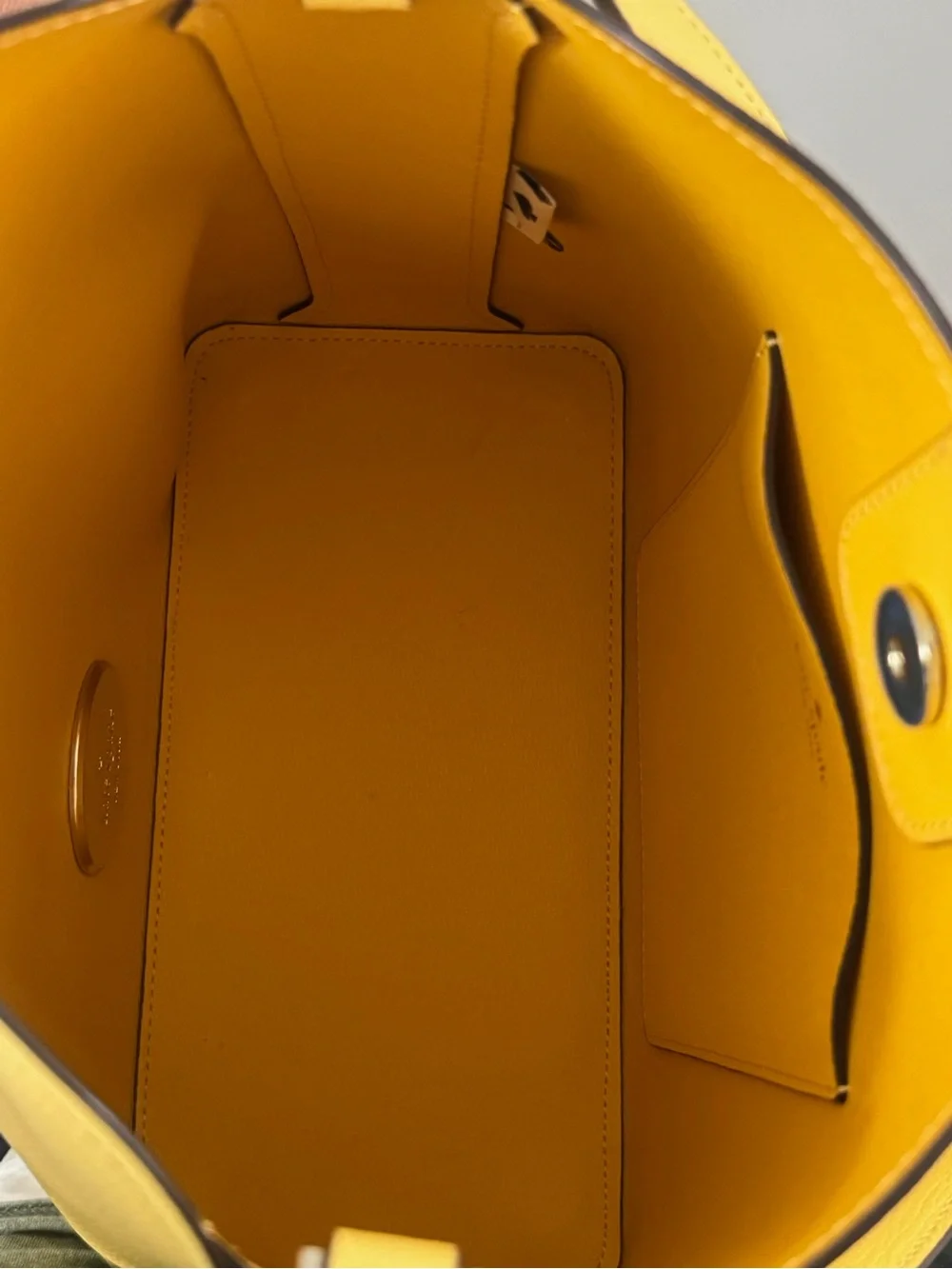 kate spade Yellow Pebbled Leather Shoulder Bag